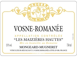 2018 Vosne-Romanée, Les Maizières Hautes, Domaine Mongeard-Mugneret